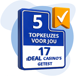 Beste 5 iDEAL casino’s voor 2025