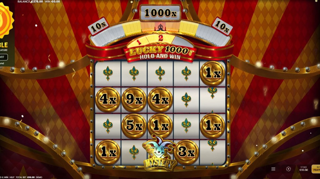 Bonus game van de gokkast Lucky 1000 Hold and Win