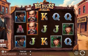 Screenshot van de gokkast Big Bucks Saloon van Bgaming