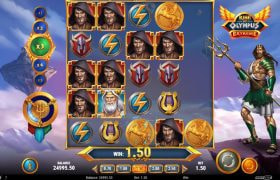 Screenshot van de nieuwe Rise of Olympus Extreme Slot van Play ‘n GO