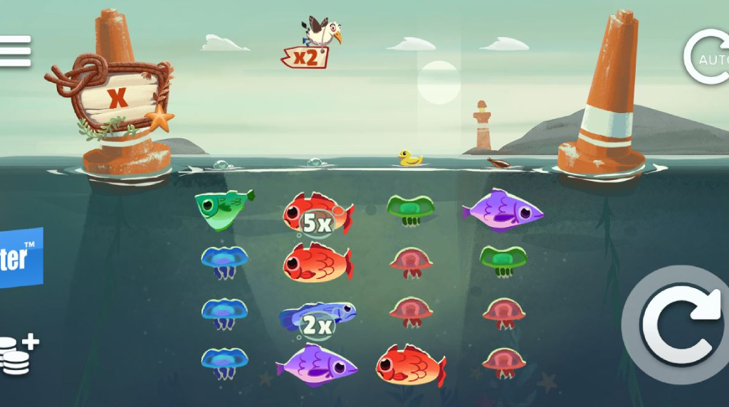 Screenshot van de nieuwe slot Fish and Bird van Elk Studios