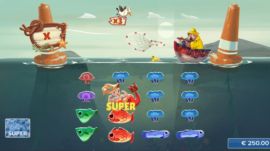 Super Bonus Game van gokkast Fish and Bird