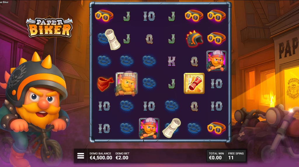 Screenshot van de Special Edition bonus game van Paper Biker