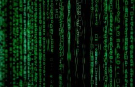 Scherm met allerlei onleesbare groene getallen en tekens