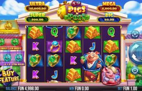 Screenshot van de nieuwe 4TP Pigs 'N Pots Slot van 4ThePlayer