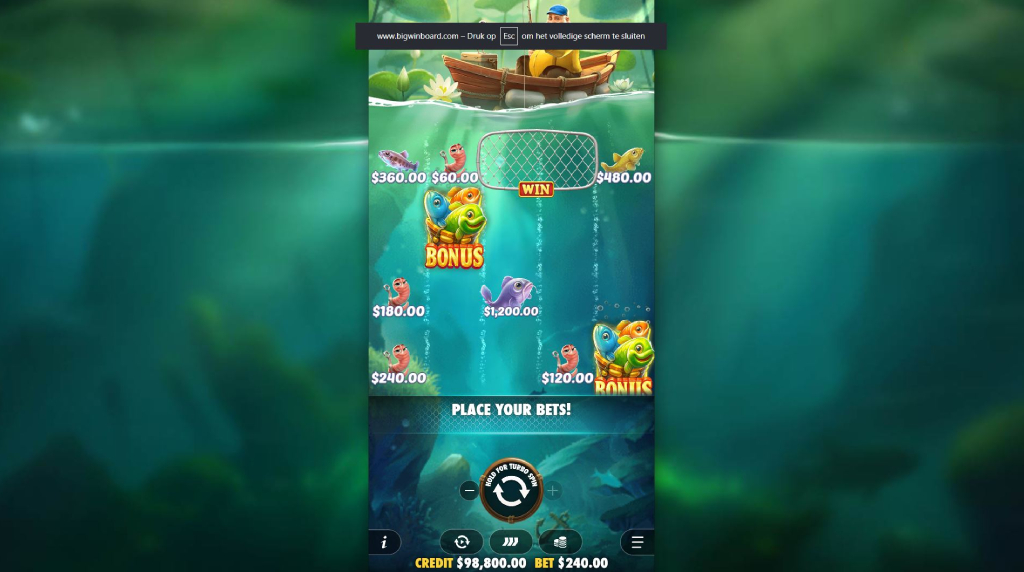 Screenshot van de nieuwe Happy Nets Slot van Pragmatic Play