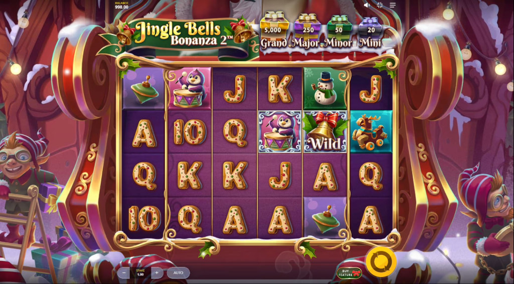 Screenshot van de xmas slot Jingle Bells Bonanza 2