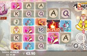 Screenshot van de nieuwe MonkeyPop Slot van AvatarUX