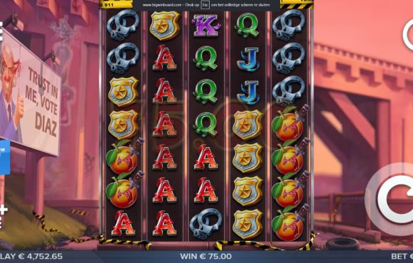 Screenshot van de nieuwe Toro 911 Slot van ELK Studios