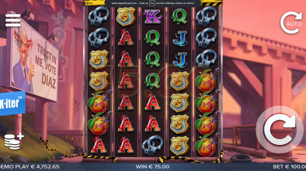 Screenshot van de nieuwe Toro 911 Slot van ELK Studios