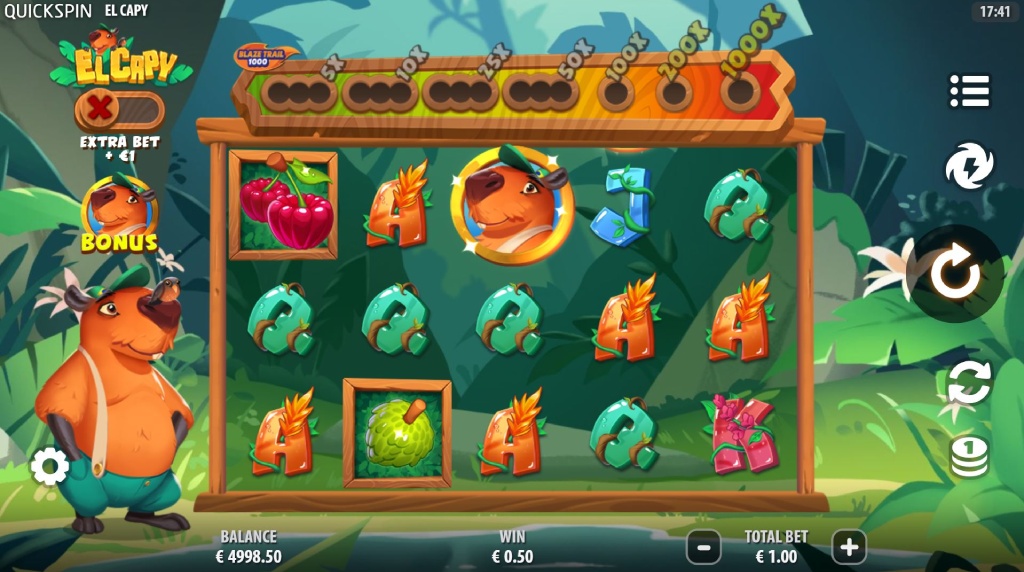 Screenshot van de nieuwe El Capy Slot van Quickspin