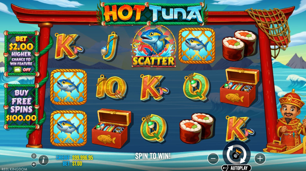 Screenshot van de nieuwe Hot Tuna slot van Pragmatic Play