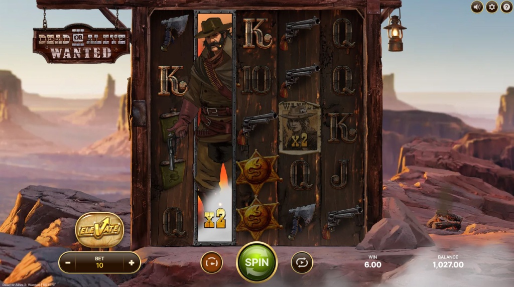 Screenshot van de nieuwe Dead or Alive 3 slot van NetEnt