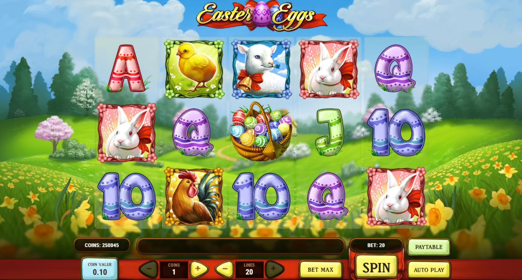 Screenshot van de slot Easter Eggs van Play ‘N GO