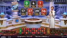 Screenshot van de nieuwe game Gates Of Olympus Roulette Live van Pragmatic Play