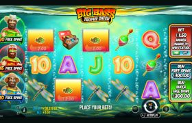 Screenshot van de nieuwe Big Bass Trophy Catch slot van Pragmatic Play