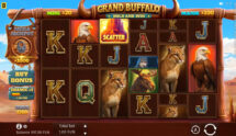 Screenshot van de nieuwe Grand Buffalo Hold and Win slot van BGaming
