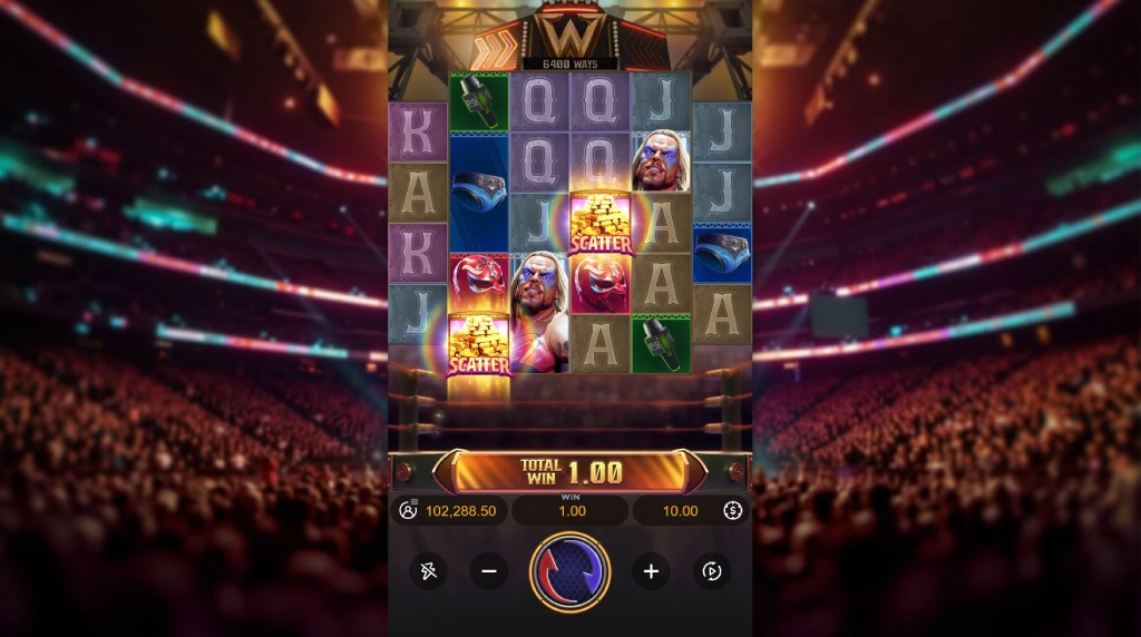 Screenshot van de nieuwe Reel Royale Showdown slot van PG Soft