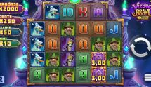 Screenshot van de nieuwe Wizbang Brawl 10K Ways slot van ReelPlay