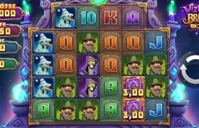 Screenshot van de nieuwe Wizbang Brawl 10K Ways slot van ReelPlay