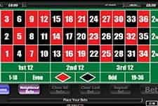 20p Roulette in-game view, at Red Spins casino