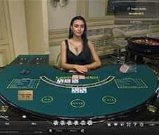 A live dealer at 21Nova casino.