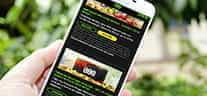 The 888casino app on a Samsung smartphone.