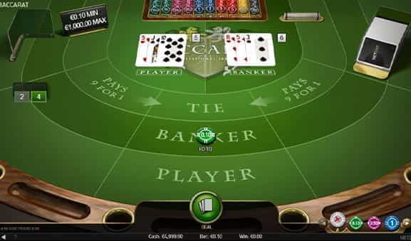 Baccarat Professional Series from NetEnt.