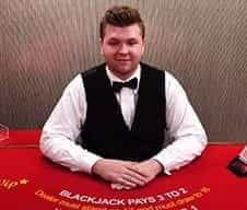 Image of a live dealer at Betsafe casino.
