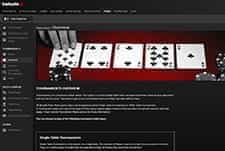 The Betsafe poker tournament interface.