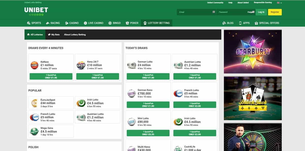 Unibet Lotto The Games, Bonuses and How it Works Explained