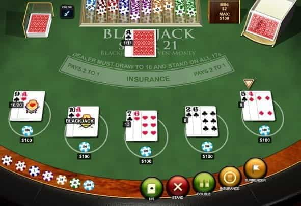 How to play online blackjack for money