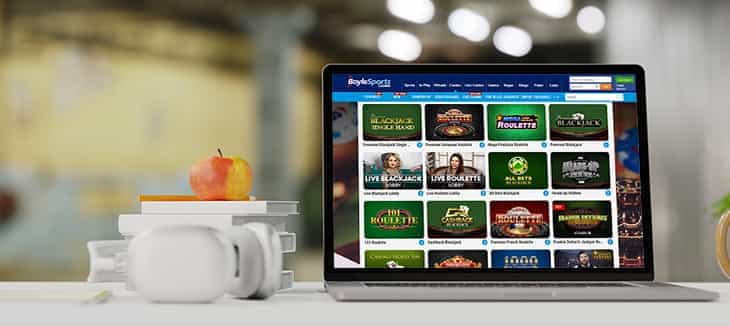 The Online Casino Games at BoyleSports Casino