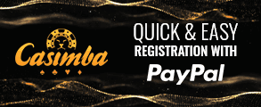 The Betsafe casino logo with the words 'Quick & Easy Registration with PayPal'.