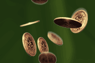 Image showing gold coins falling