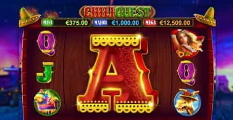 Gigantic Symbols in the Chili Quest slot from GameArt.