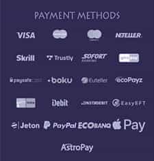 Payment Methods at Casino Gods, including Debit Card.
