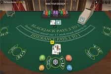 First Person Blackjack from Evolution