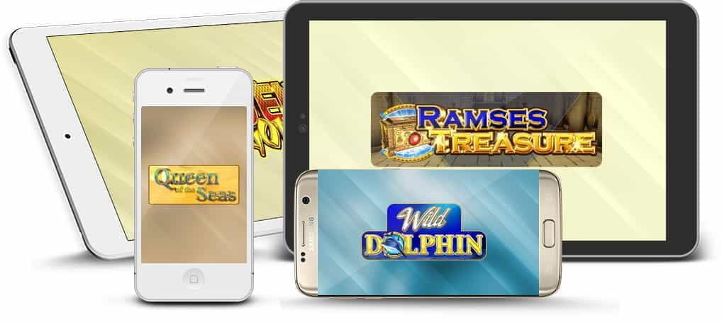 Top GameArt Games slot logos on mobile devices.