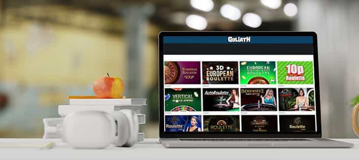 The Online Casino Games at Goliath Casino