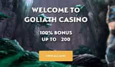 Goliath Casino bonus