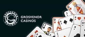 Das Grosvenor-Logo und die Spielkarten.