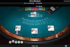 Buster blackjack card game at Coral casino.