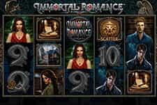 Immortal Romance a slot game at Casino Gods online casino.