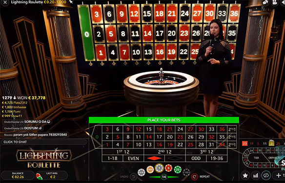 Lightning Roulette by Evolution in Ireland