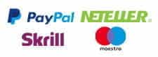Lucky Slots 7 payment methods include PayPal, Skrill, Neteller and paysafecard.