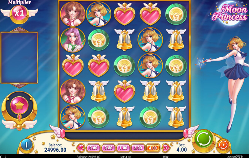Screenshot from the Moon Princess Slot by Play'n GO