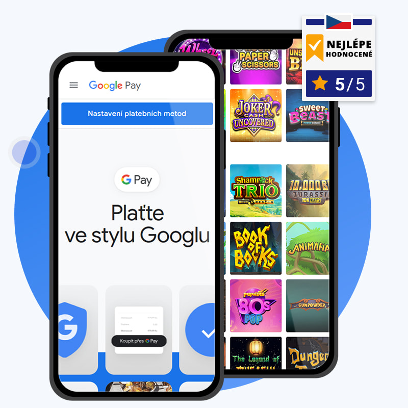 Můj test nejlepších 4 Google Pay casin v Česku
