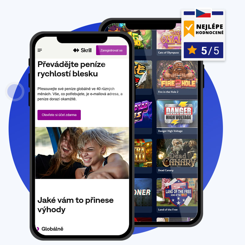Můj test nejlepších 5 Skrill casin v Česku