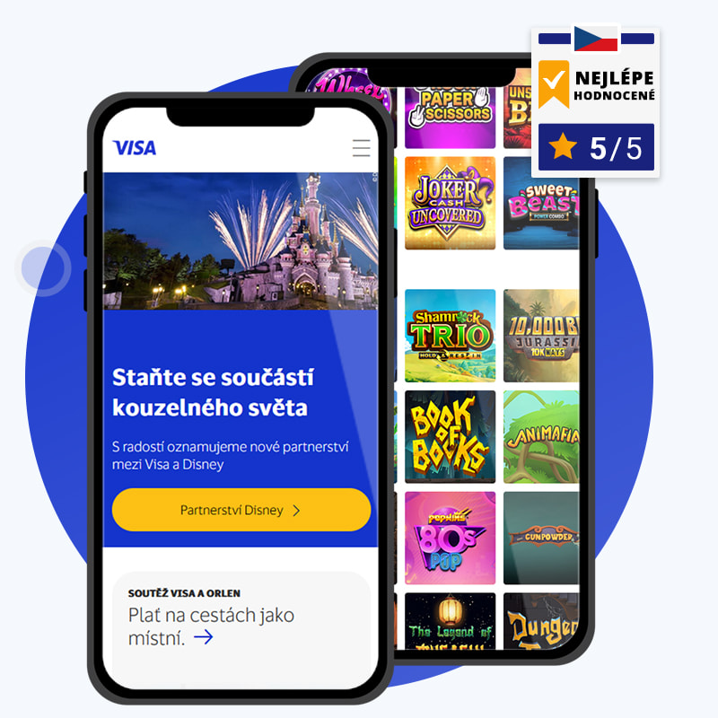 Náš test 5 nejlepších Visa online casin v Česku